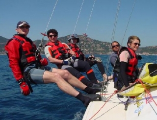 Buen ambienle en un club náutico 